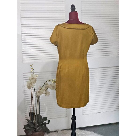 Boden Limited Edition Womens Silk Dress Peter Pan Collar Beaded Flowers Sz 10 86 - Picture 8 of 12